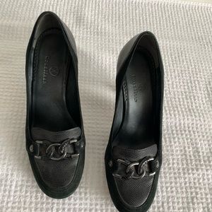 Cole Haan Suede-leather black pumps